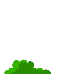 Green Bush Vector Illustration