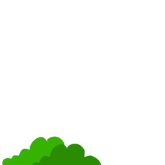 Green Bush Vector Illustration