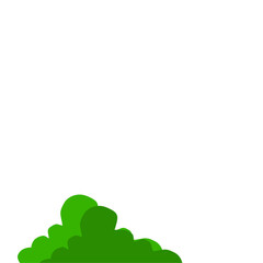 Green Bush Vector Illustration