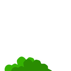 Green Bush Vector Illustration