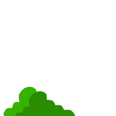 Green Bush Vector Illustration