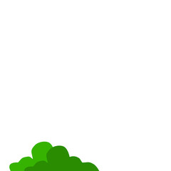 Green Bush Vector Illustration