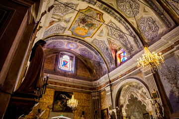 Église catholique de l'Assomption dite latine dans le village de Cargèse en Corse du Sud en France