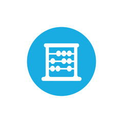 vector icon design of abacus, for calculation, mathematics.