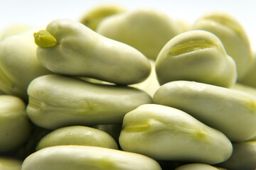 Green broad bean seeds, a high-value vegetarian food
