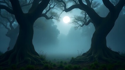 spooky halloween background