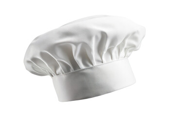 White Chefs Hat Culinary Uniform Cooking Profession, isolated on a transparent background