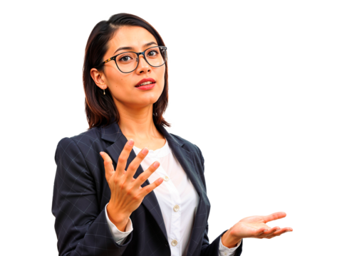 Businesswoman Giving a Presentation