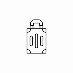 single travel bag icon sign vector