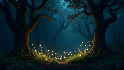 night in the forest