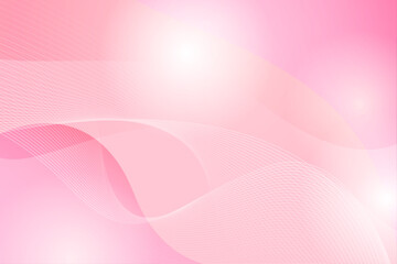 ピンクのグラデーション背景と滑らかな曲線デザイン	
