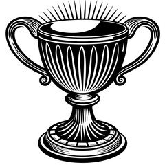 silver trophy cup