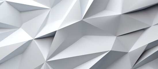 Abstract geometric vector background with blue and gray triangle origami pattern for modern design and technology illustration