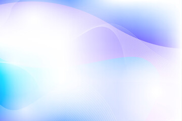 やわらかな青と紫のグラデーション背景と流れる光の線