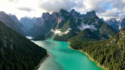 Landscapes depend on nature Panorama Dolomites Lakes Light Mountains