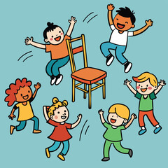 children playing on the playground