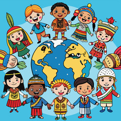 children-doodle-characters-in-traditional-outfits-.eps