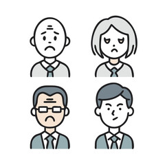 Worried and Angers Face Expressions
