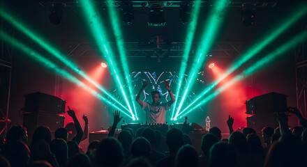Fototapeta premium Dynamic DJ Live Performance