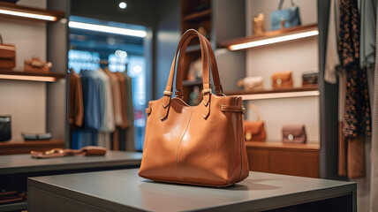 Handcrafted Tan Leather Handbag
