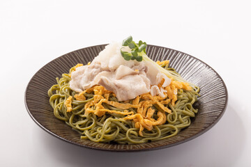 おろし　肉まぜ茶蕎麦