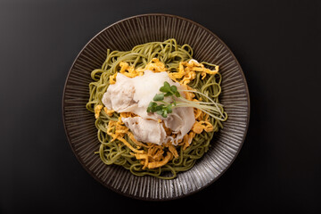 おろし　肉まぜ茶蕎麦