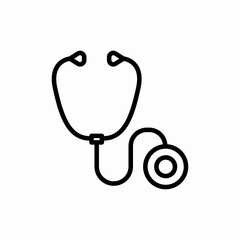 medical stethoscope icon vector sign