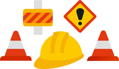 Striped Safety Tape Icon