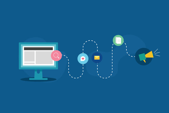 Promoting a website through content marketing, SEO, social media, and email campaigns to attract more customers.