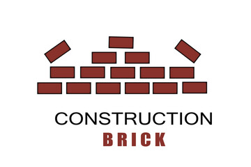 An illustration of several brown construction bricks stacked together, typically used in masonry and building projects.