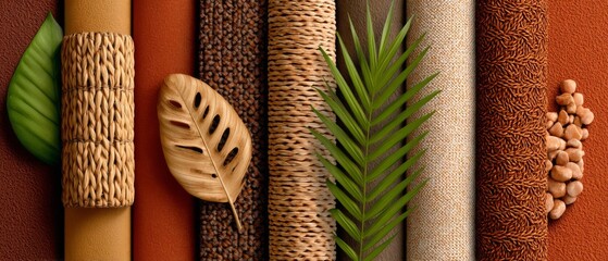 Textured Natural Materials in Earth Tones