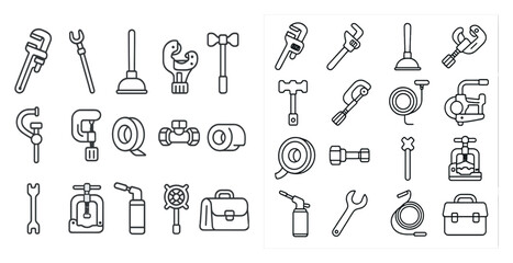 Fototapeta premium Collection of tools and equipment, including a wrench, pliers, and a screwdriver