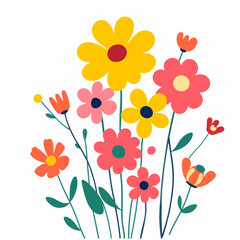 Obraz premium floral background with flowers