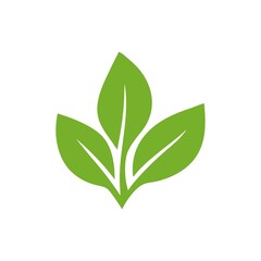 Elegant Green Leaf Logo Emblem Signifying Growth Freshness and Natural Connection Ideal for Sustainable and Organic Brands