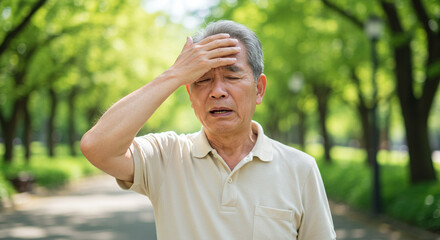 熱中症対策が必要な高齢者のイメージ