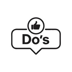 Instagram Do's Notification Icon Thumbs Up Symbol for Positive Reinforcement Guidelines and Recommendation on Social Media Platform Trends
