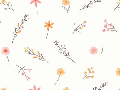 Vector cute repeated pattern for baby fabric, wallpaper or wrap paper