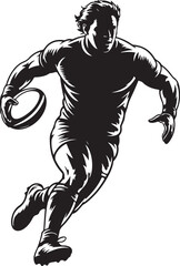 Fototapeta premium American Football Player Silhouette Bundle – SVG PNG for CricutFootball Action Silhouettes – Tackle, Throw, Catch Vector SetHelmet & Touchdown Silhouettes – Sports Clipart for DIY ProjectsAmeric