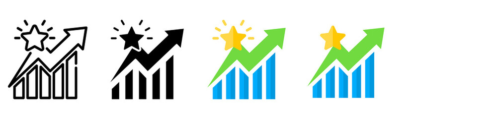 Efficiency icon multiple style 