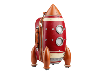 Retro Suitcase Rocket