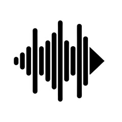 Music Frequency Icon Vector Flat Clean Look