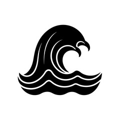 Ocean Wave Icon Vector Flat Clean Look