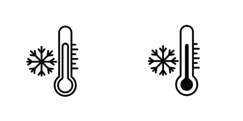 Cold icon symbol logo graphic design element. EPS10