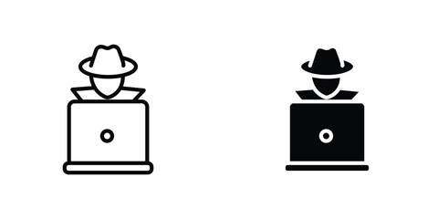 Hacker icon symbol logo graphic design element. EPS10 © Extra