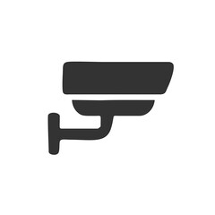 security camera on white background