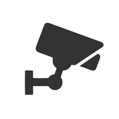 security camera on white background