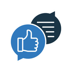 Feedback mixed color icon