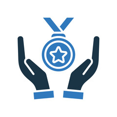 Obraz premium Excellence mixed color icon