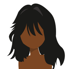 Long Layered Anime Hair with Bangs - Character Design