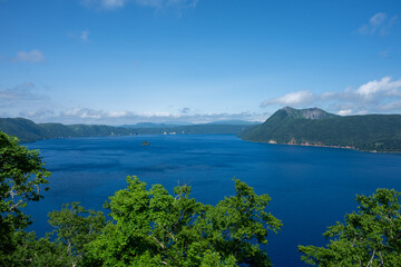 日本の北海道のとても美しい摩周湖の景色
